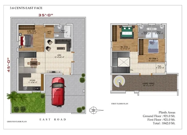 West Facing Floor Plan